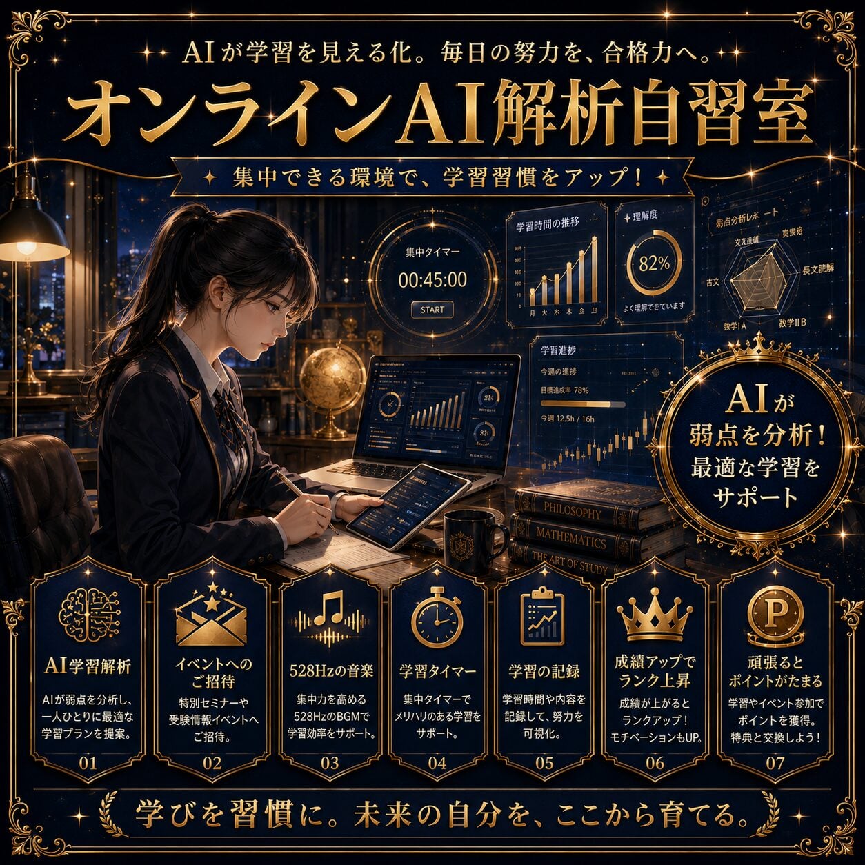オンラインAi解析自習室